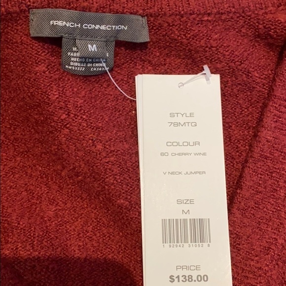 French Connection oversized v-neck sweater M - Picture 5 of 7